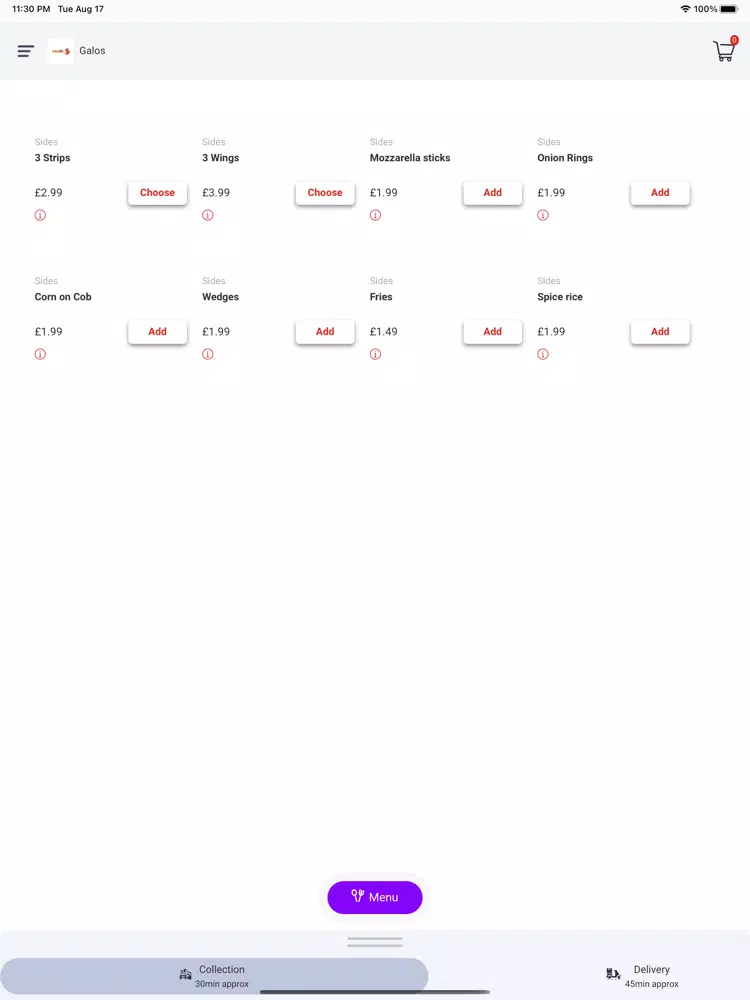 Galos iPad  Screenshots