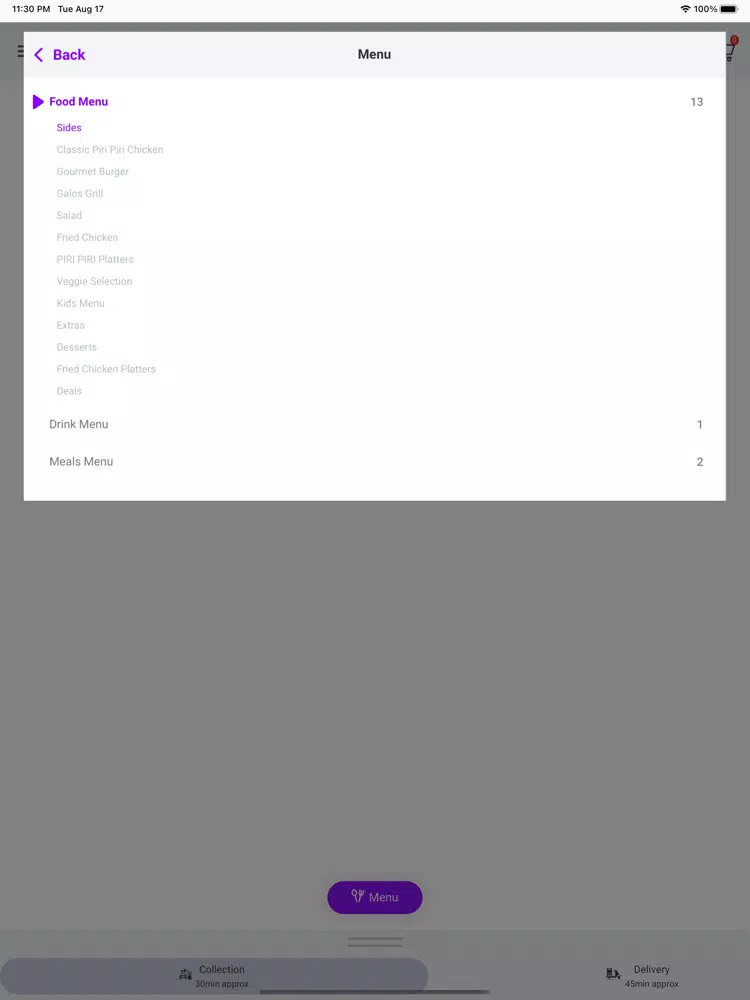Galos iPad  Screenshots