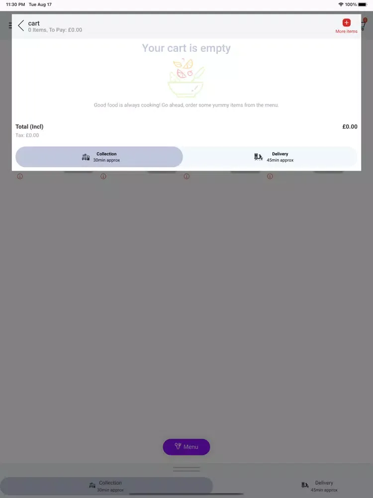 Ảnh chụp màn hình của Galos iPad 