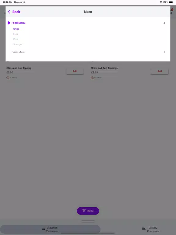 Hot Spot Fish Bar iPad  স্ক্রিনশট