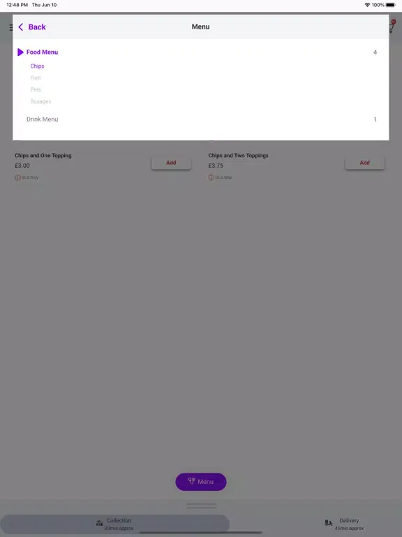 Hot Spot Fish Bar iPad 应用截图