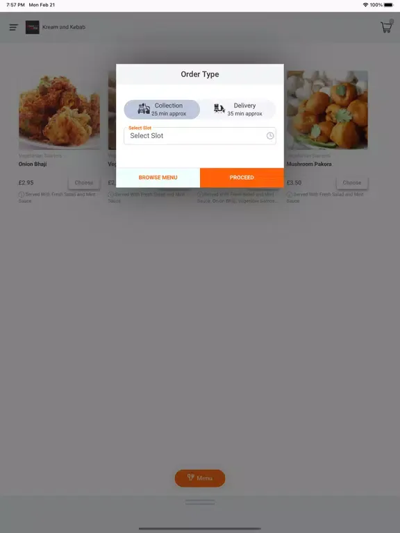 Kream And Kebab iPad  स्क्रीनशॉट