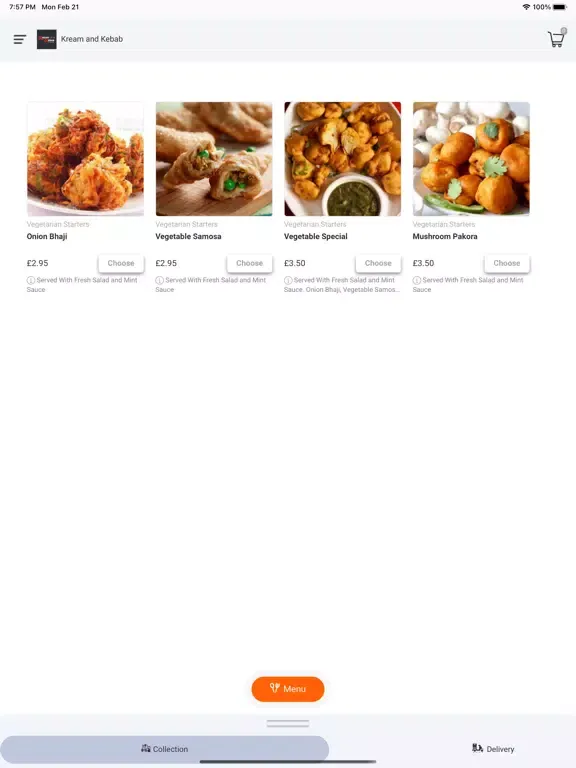 Kream And Kebab iPad  स्क्रीनशॉट