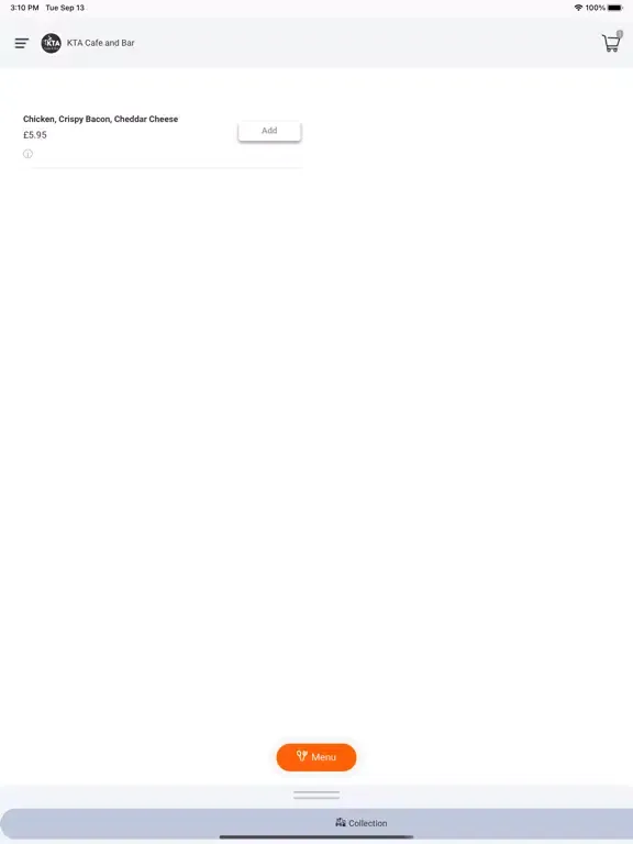 Screenshot di KTA CAFE & BAR iPad 