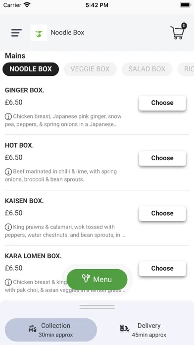 NOODLE- BOX 스크린샷