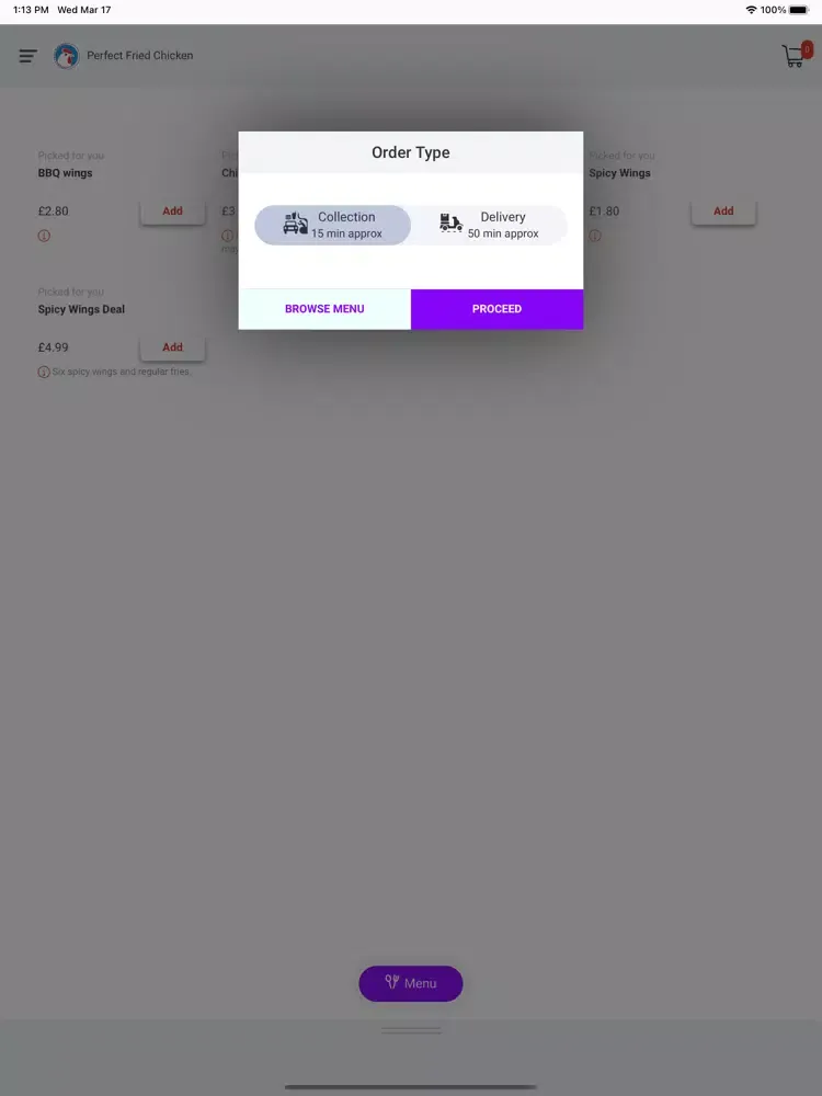 Screenshot di Perfect Fried Chicken iPad 