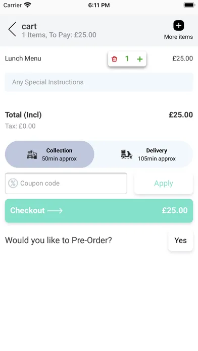 Tangkapan skrin Prep Fresh Wirral