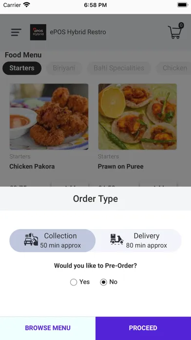 ePOS Hybrid Mobile App Screenshots