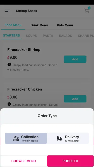 Tangkapan skrin Shrimp Shack