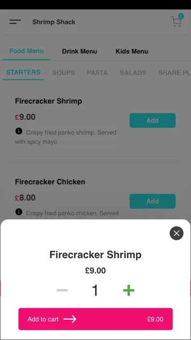 Tangkapan skrin Shrimp Shack