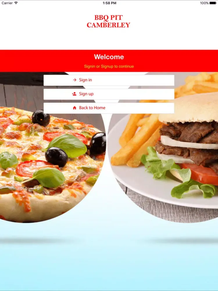 Ảnh chụp màn hình của BBQ Pit Restaurant Camberley iPad 