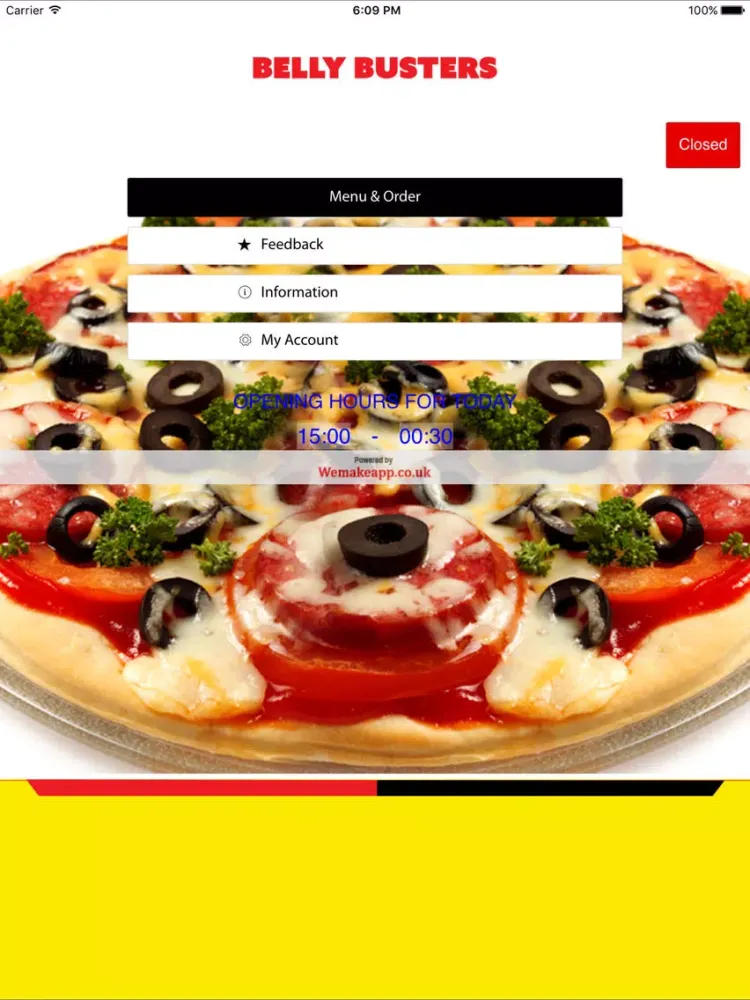 Belly Busters Fornborough iPad 应用截图