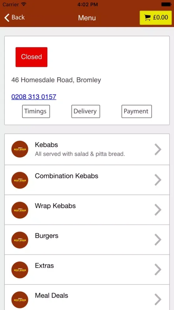 Bromley Best Kebab 스크린샷