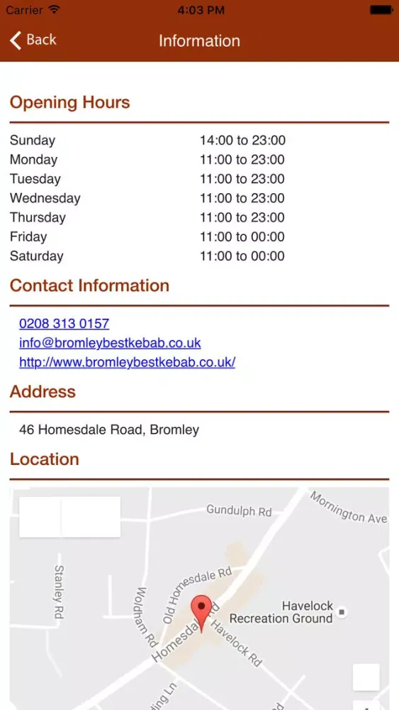 Bromley Best Kebab 스크린샷
