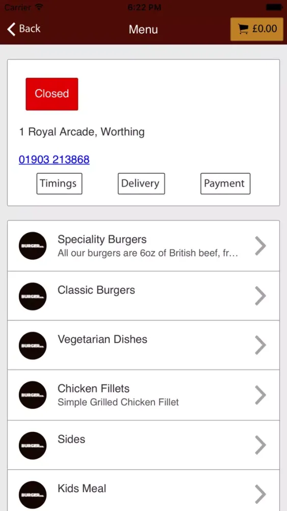 Capturas de pantalla de Burger Mee Worthing