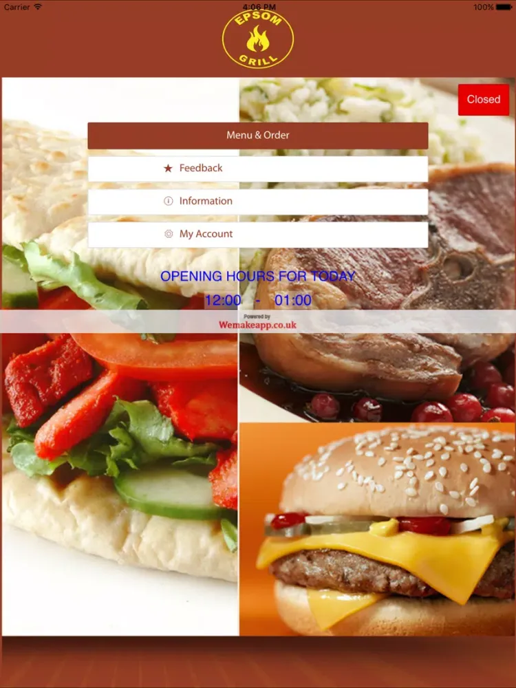 Epsom Grill iPad  スクリーンショット