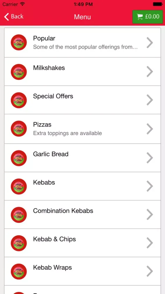 Tangkapan layar Family Kebab Newport