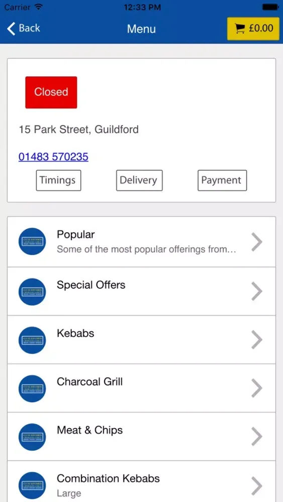 Guildford Charcoal Grill Screenshots