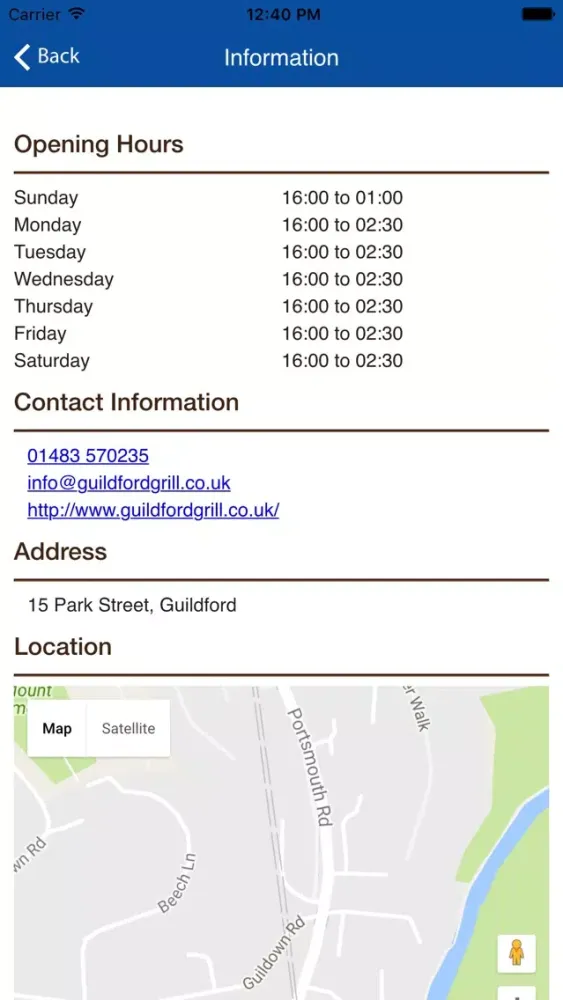 Guildford Charcoal Grill Screenshots