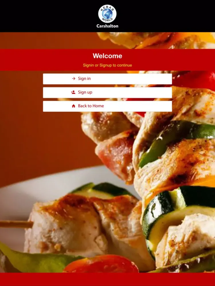 Capturas de pantalla de Kebab World Carshalton iPad 