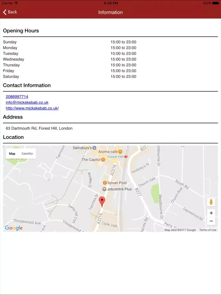 Captures d'écran de Micks Kebab House Forest Hill iPad 