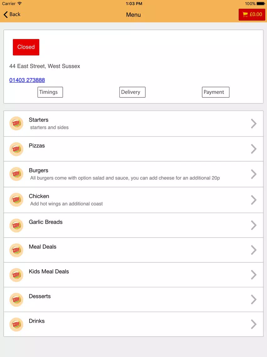 Captures d'écran de Pizza Best iPad 