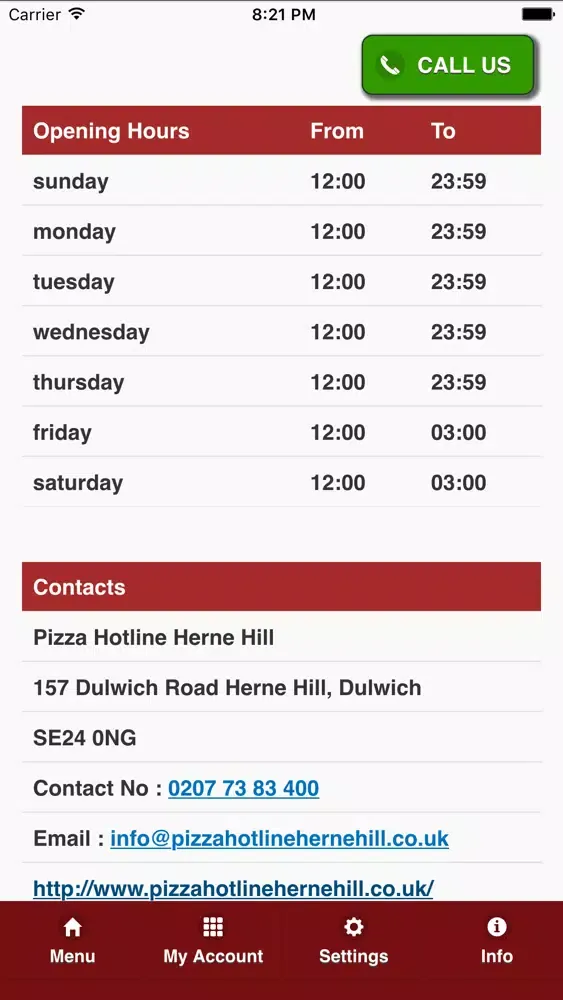 Pizza Hotline Herne Hill سکرین شاٹس