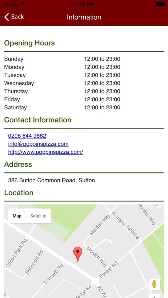 Poppins Pizza Sutton Screenshots