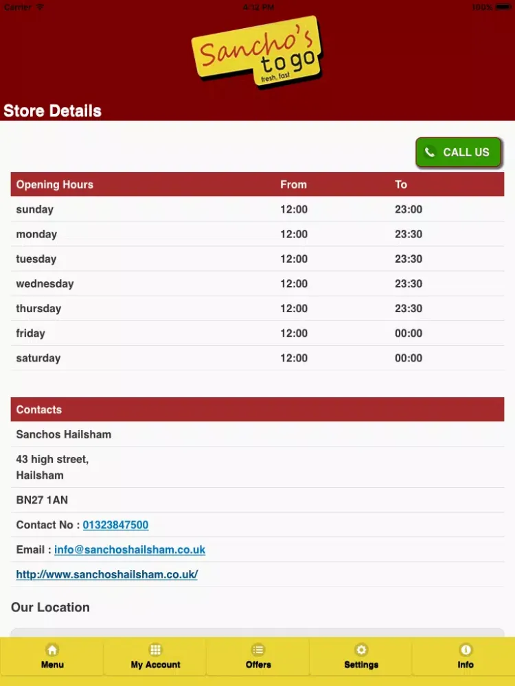 Sanchos Hailsham iPad 應用截圖