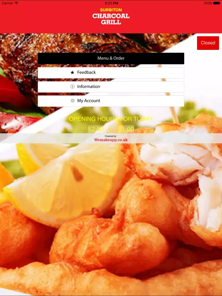 ภาพหน้าจอของ Surbiton Charcoal Grill iPad 