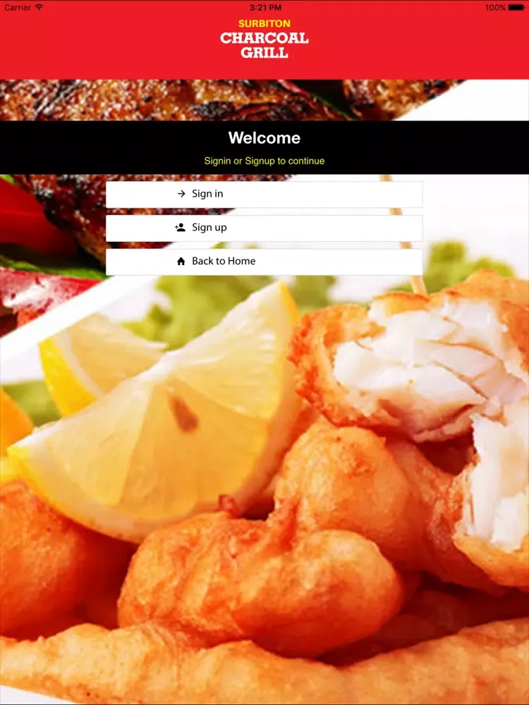 ภาพหน้าจอของ Surbiton Charcoal Grill iPad 