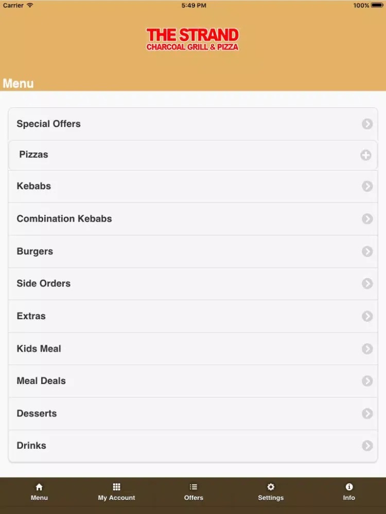 Screenshot di The Strand Charcoal Grill iPad 