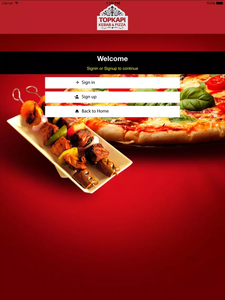 Screenshot di Topkapi Kebab and Pizza iPad 