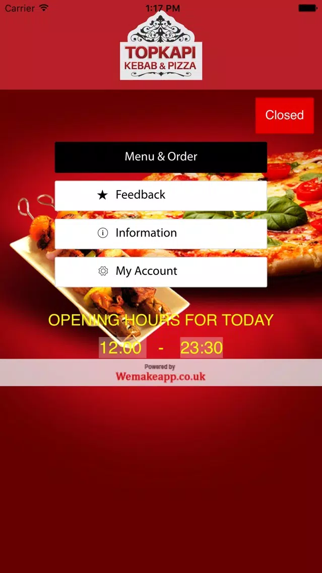 Screenshot di Topkapi Kebab and Pizza
