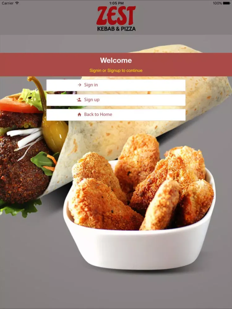 Capturas de pantalla de Zest Kebab and Pizza iPad 