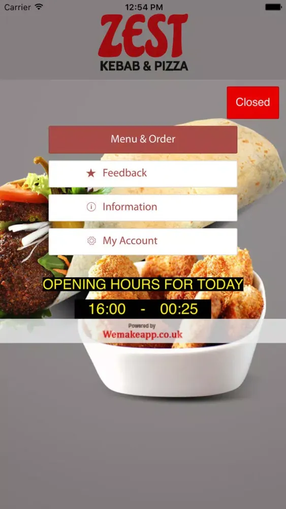 Capturas de pantalla de Zest Kebab and Pizza