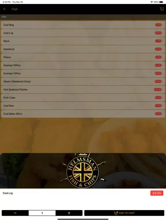 Zrzuty ekranu Helmsman Fish Bar iPad 