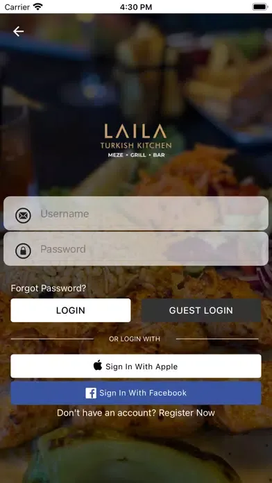 Ảnh chụp màn hình của Laila Turkish Kitchen