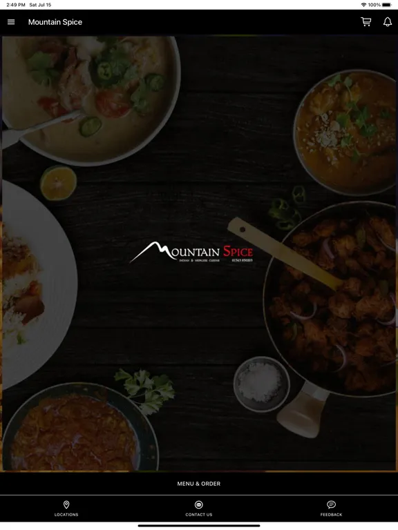 Tangkapan skrin Mountain Spice iPad 