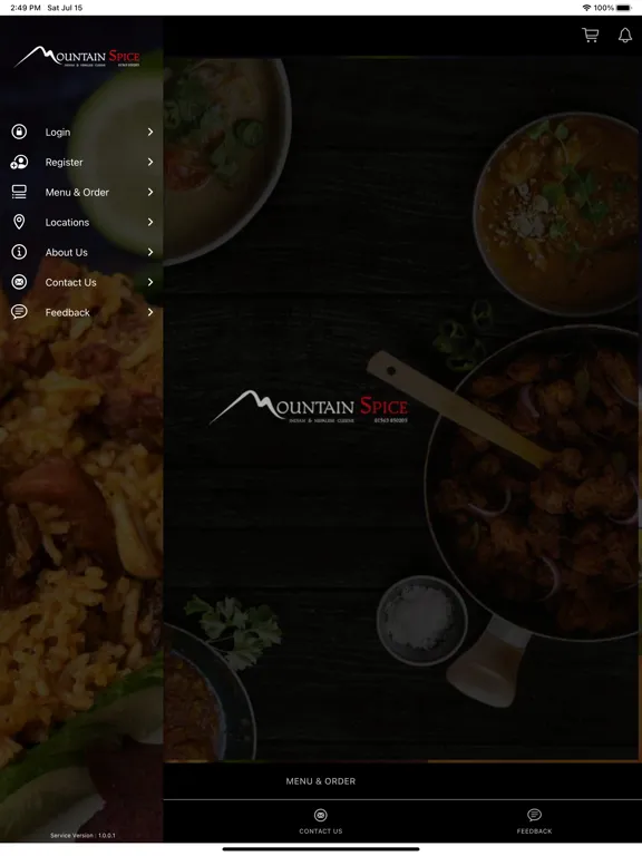 Tangkapan skrin Mountain Spice iPad 