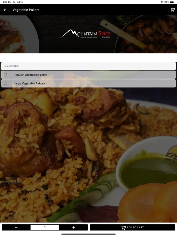 Tangkapan skrin Mountain Spice iPad 