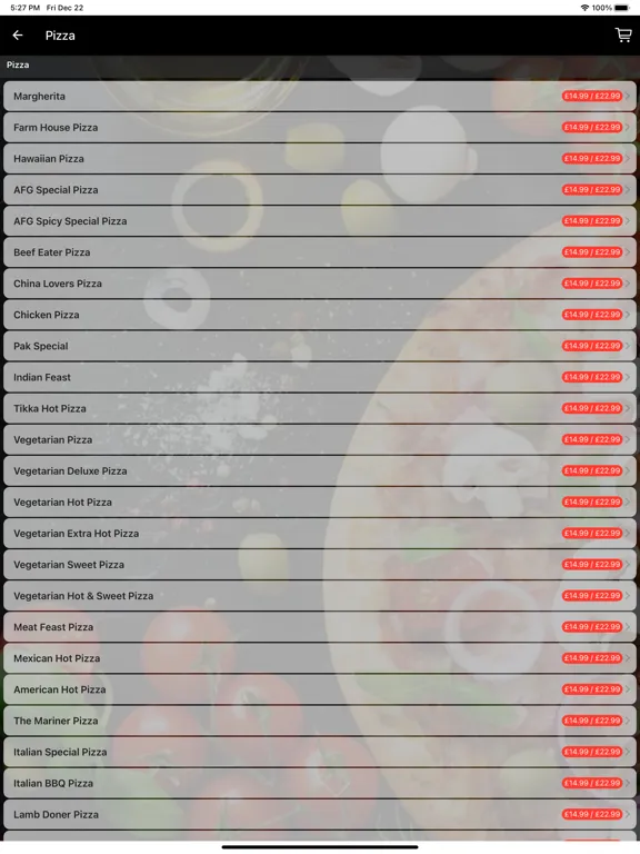 PIZZA NERO iPad  Screenshots