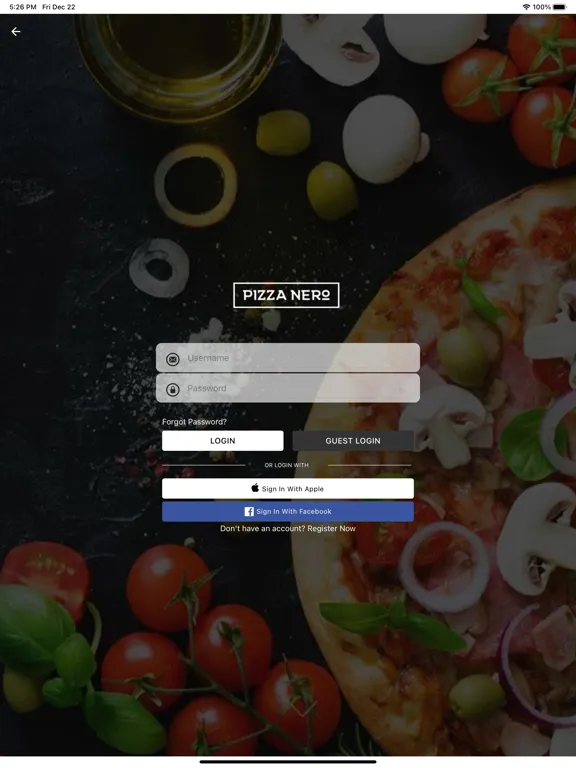 PIZZA NERO iPad  Screenshots