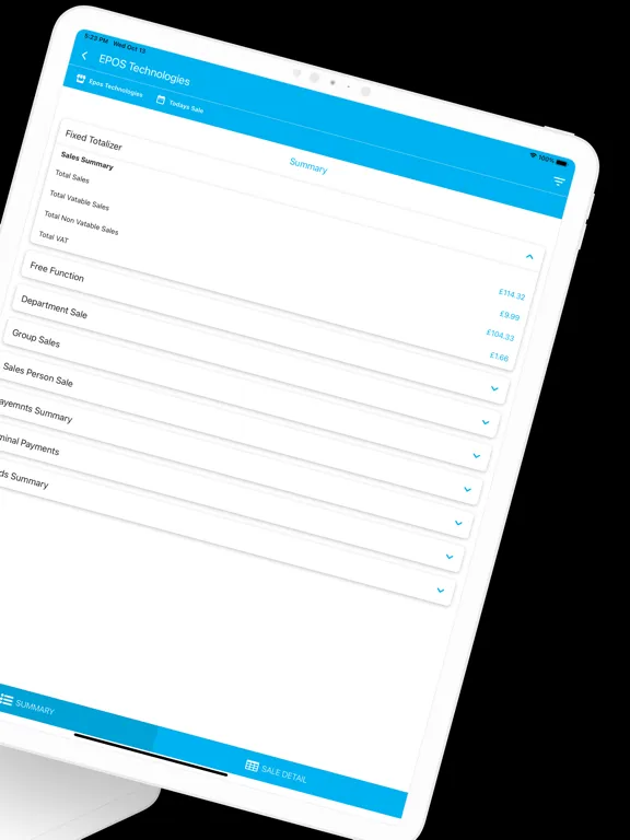 Zrzuty ekranu POSCraft Insight iPad 