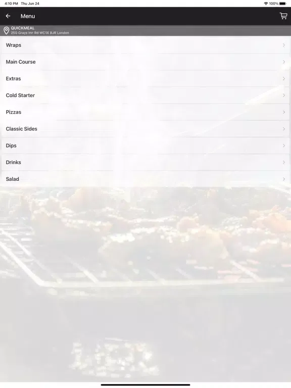 Quick Meal iPad  স্ক্রিনশট