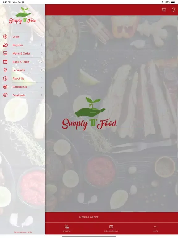 Tangkapan layar Simply D Food iPad 