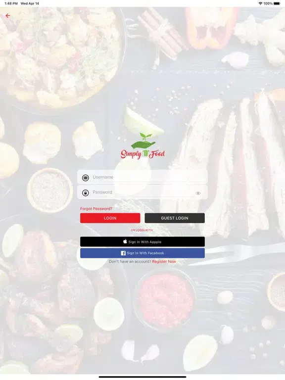 Tangkapan layar Simply D Food iPad 