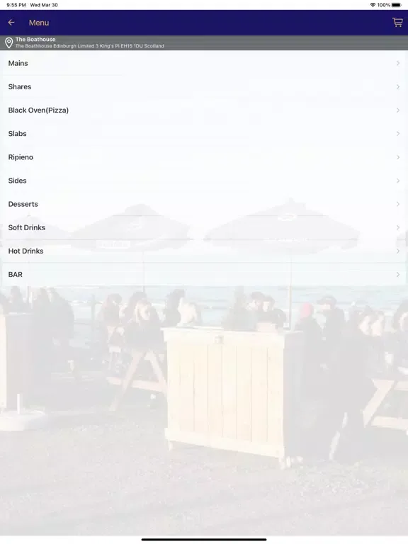 The Boathouse Edinburgh iPad 应用截图