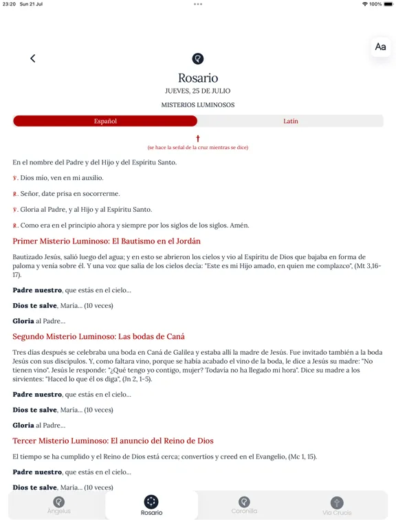 ePrex Liturgia de las Horas iPad  Screenshots