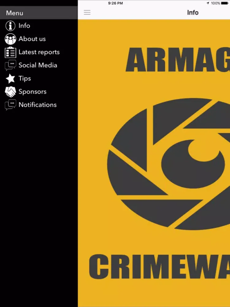 Armagh Crime Watch iPad  स्क्रीनशॉट